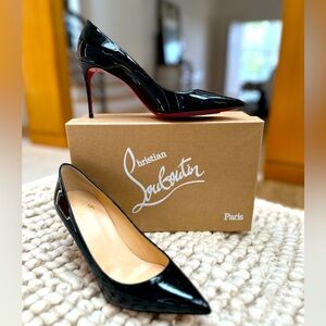 Louboutin Kate Black Patent heels